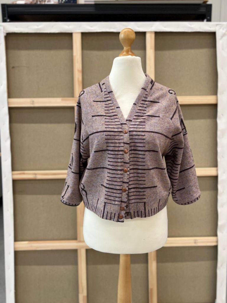 Jacquard-Strick Panel Maßband Long Story 2,45m